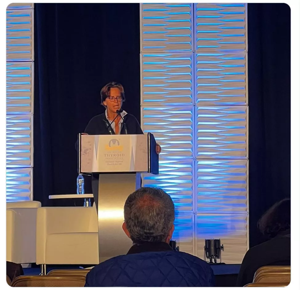 ATA President @Jasosamd addressing the #Centennial @AmThyroidAssn meeting